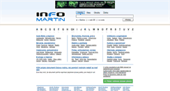 Desktop Screenshot of info-martin.sk